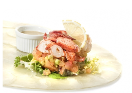 Plato con bogavante de Pasteler&iacute;a Mallorca para Navidad